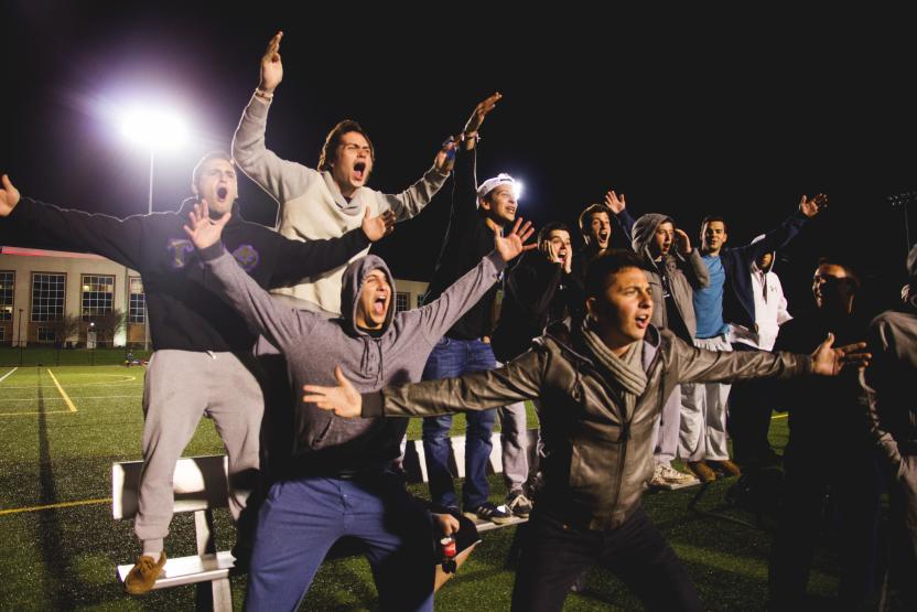 crowd support cheering
