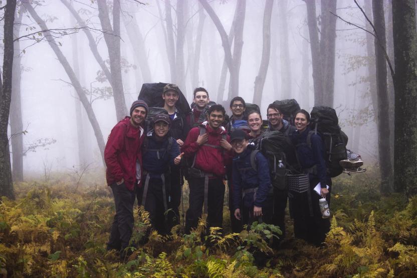 group photo outside