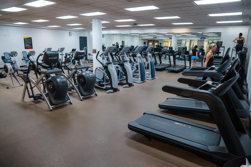 fitness center treadmills