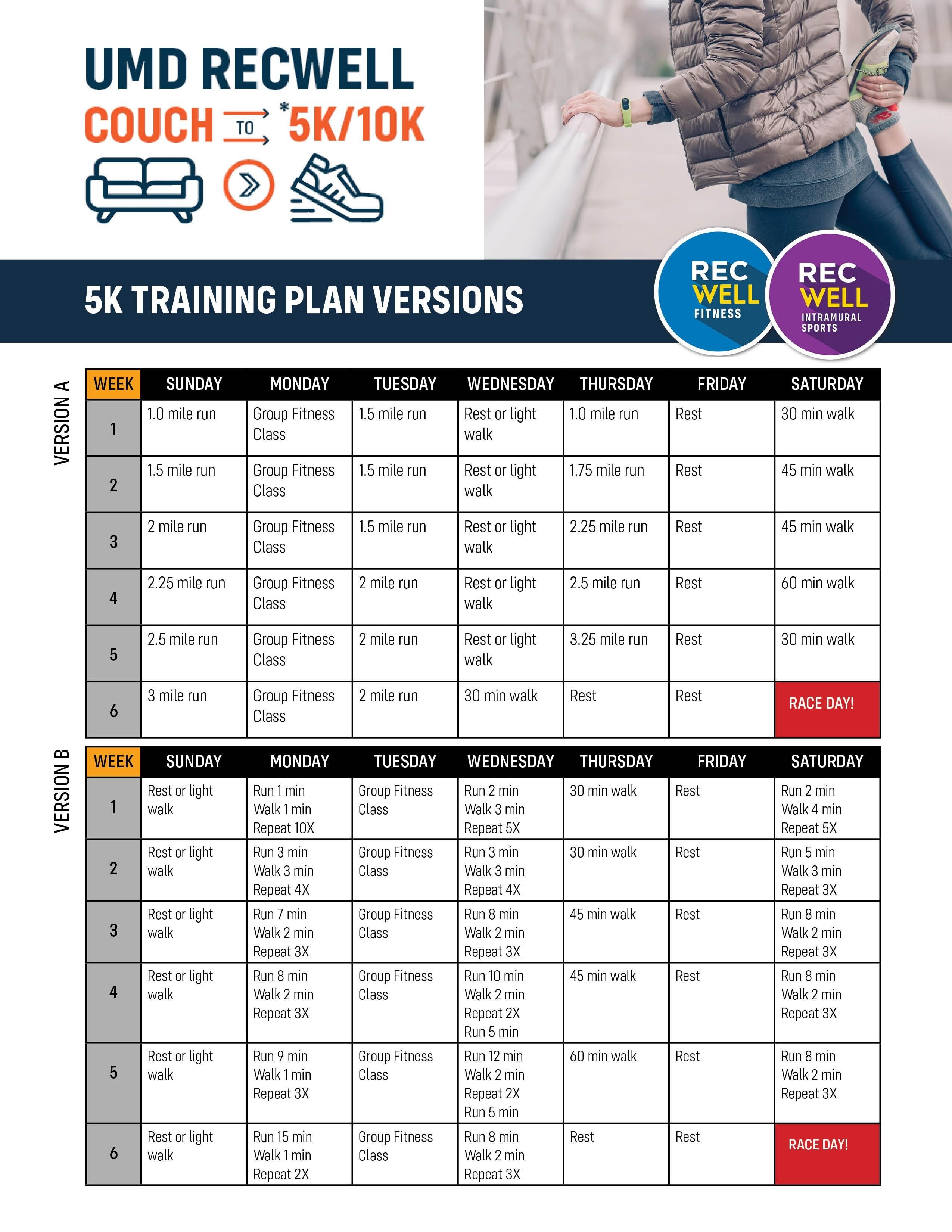 Virtual 5K/10K Training Plan