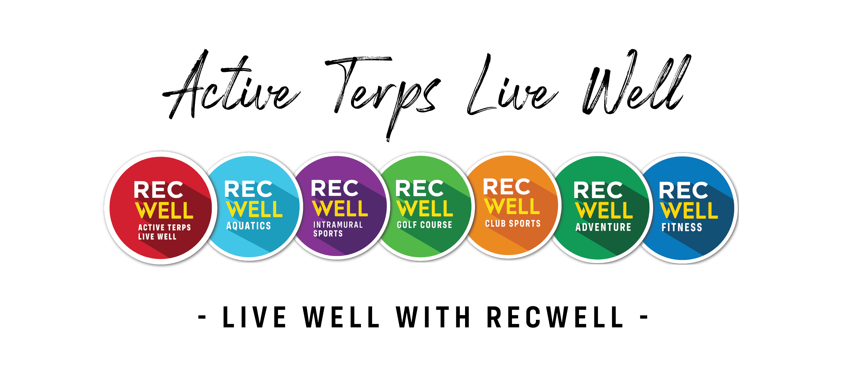 active terps live well, informal logo set, live well with recwell 