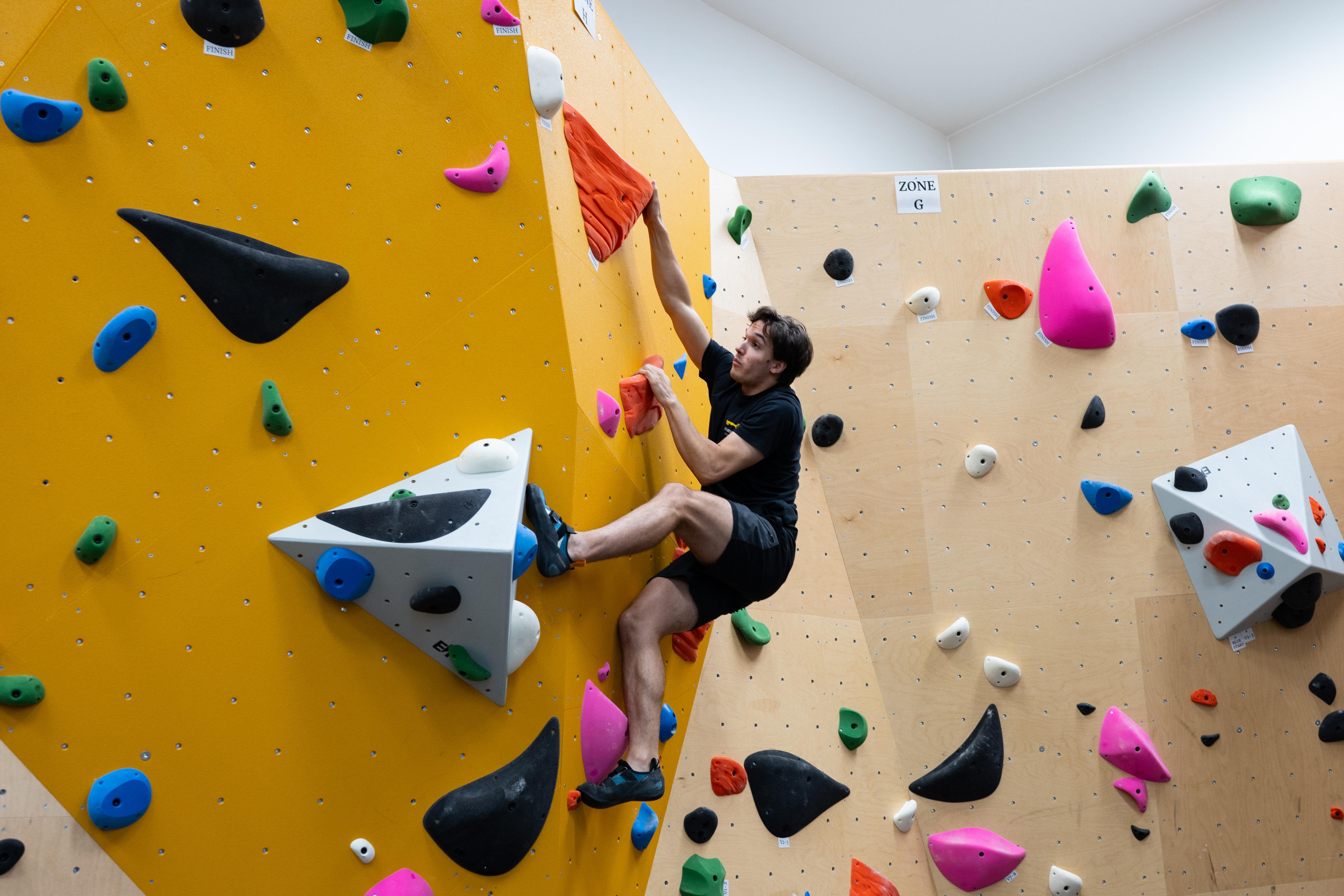 climbing bouldering wall