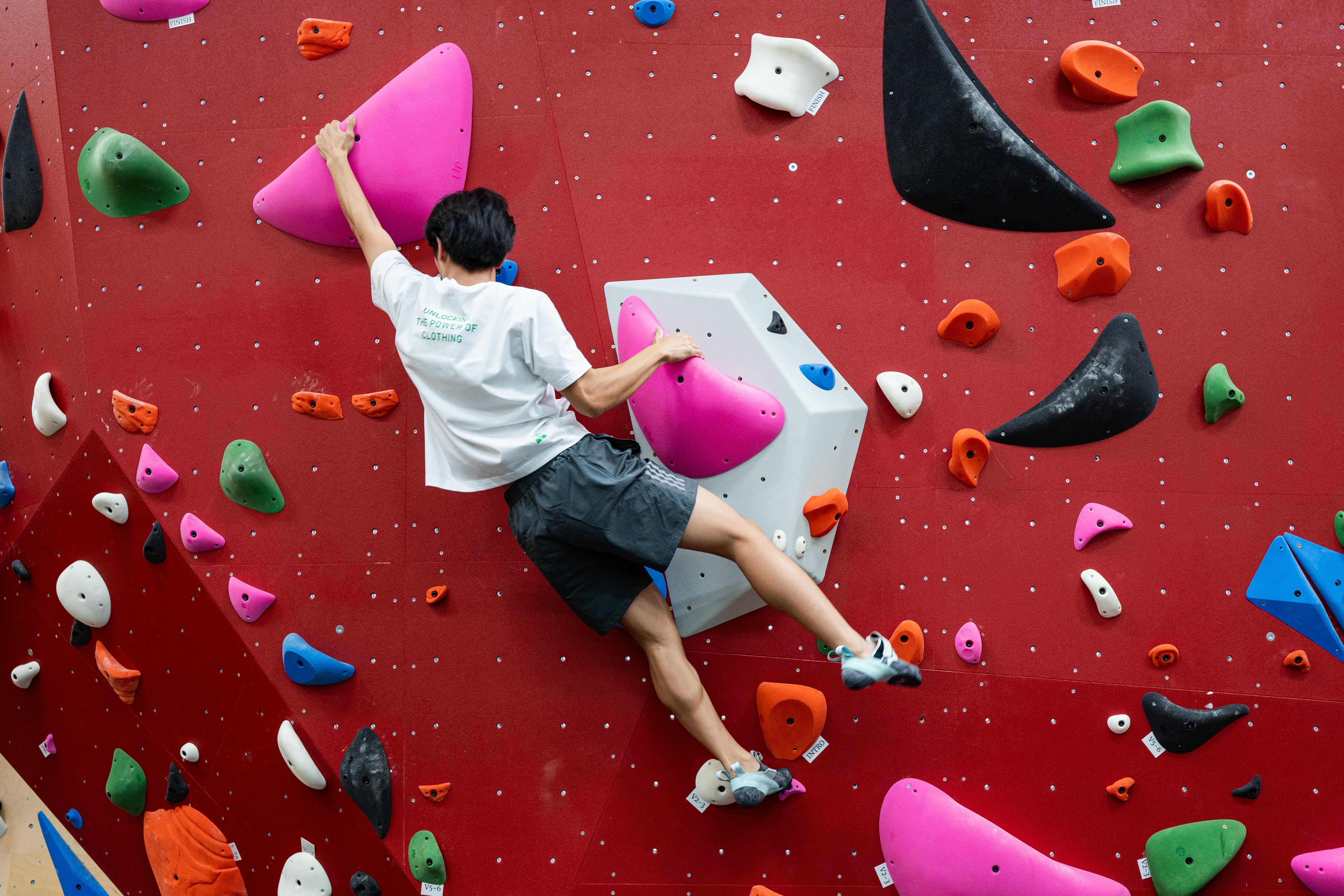 climbing bouldering wall