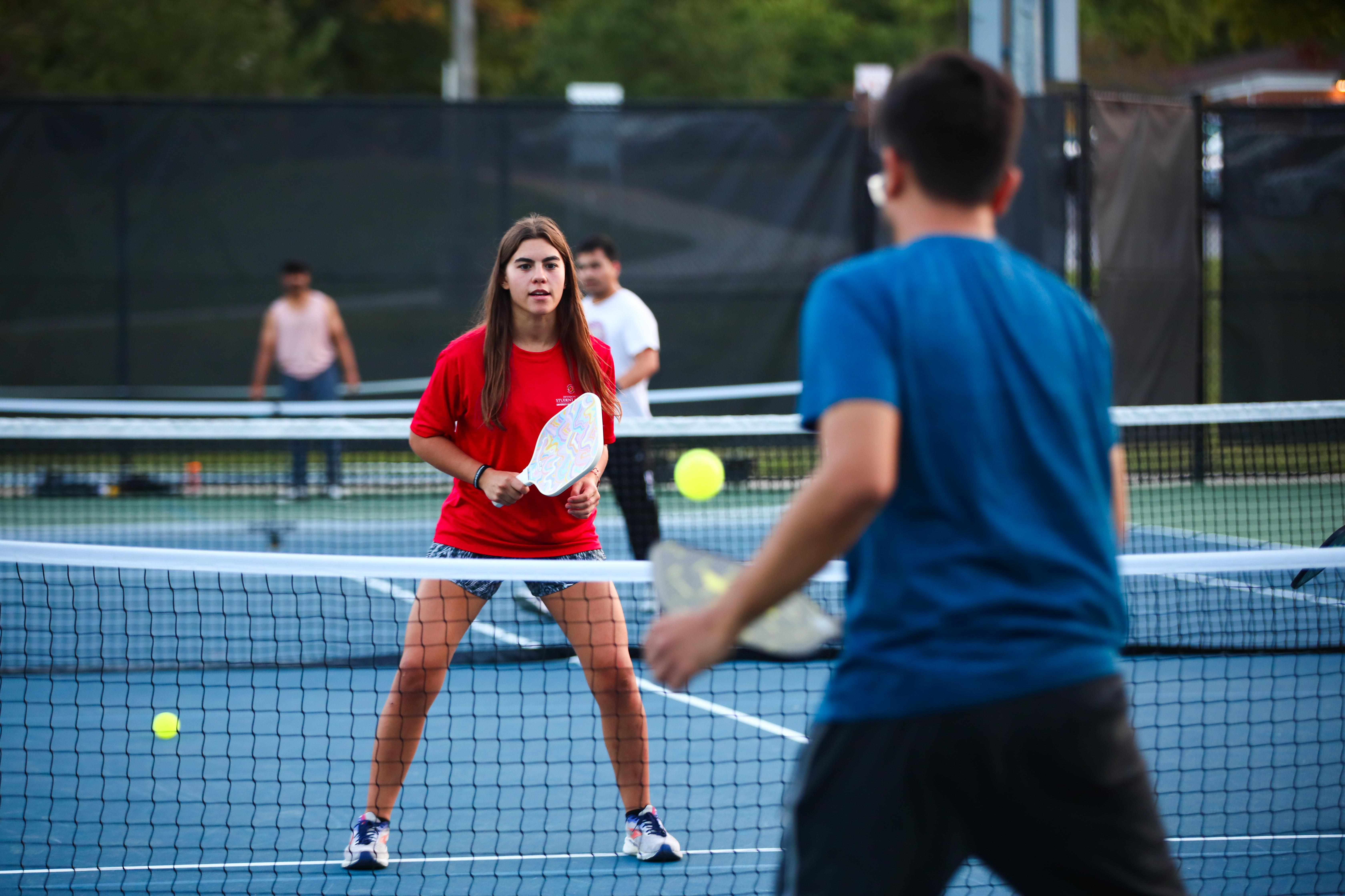 pickleball outdoors