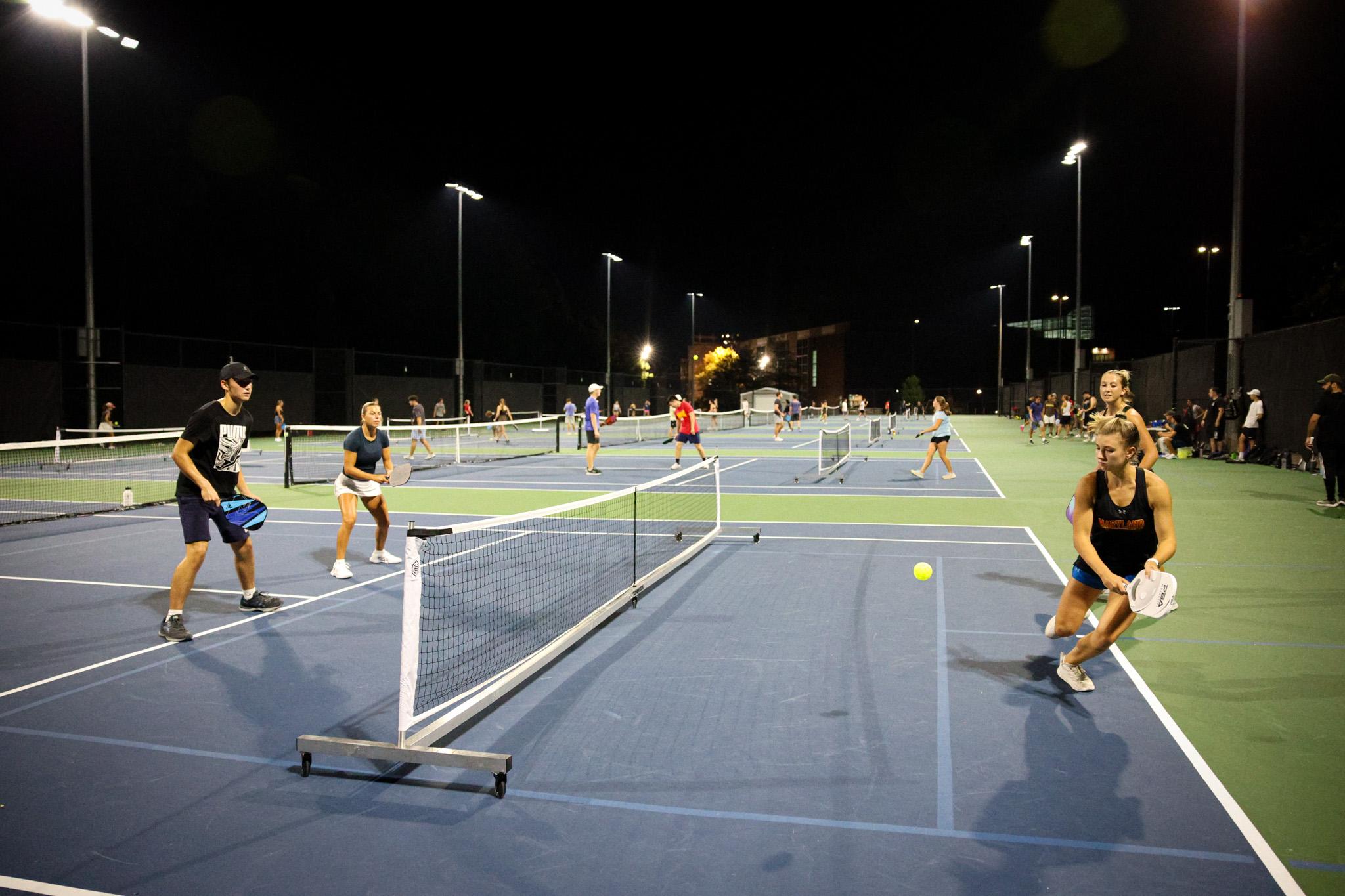 pickleball outdoors